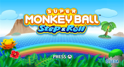 Super Monkey Ball: Step & Roll - Screenshot - Game Title Image