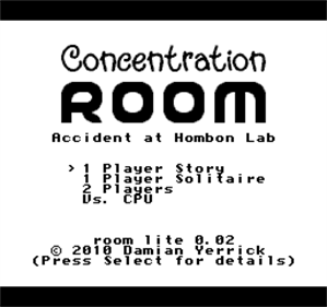 Concentration Room - Screenshot - Game Title Image