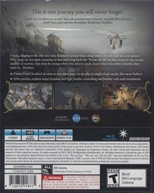 Brothers: A Tale of Two Sons - Box - Back Image