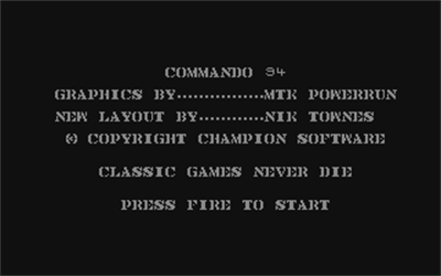 Commando 94 - Screenshot - Game Title Image