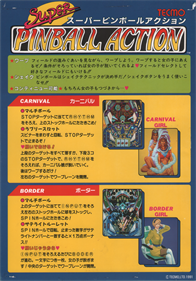 Super Pinball Action - Advertisement Flyer - Front Image