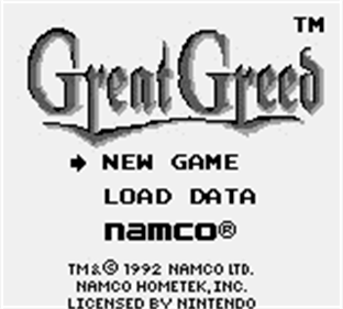 Great Greed - Screenshot - Game Title Image