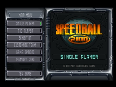 Speedball 2100 - Screenshot - Game Title Image