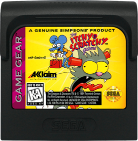 The Itchy & Scratchy Game - Cart - Front Image