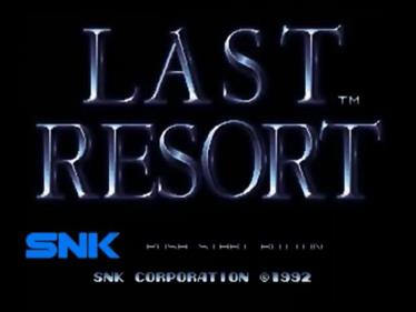 Last Resort - Screenshot - Game Title Image