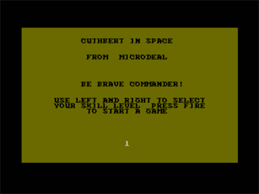 Cuthbert in Space - Screenshot - Game Title Image