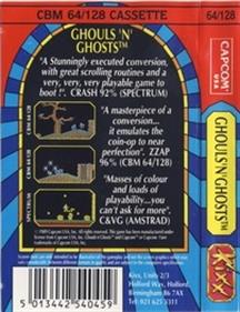 Ghouls 'n' Ghosts - Box - Back Image