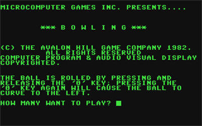 Bowler - Screenshot - Game Title Image