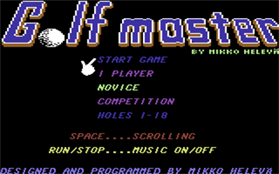 Golf Master - Screenshot - Game Select