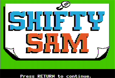 Shifty Sam - Screenshot - Game Title Image