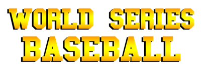 World Series Baseball - Clear Logo Image