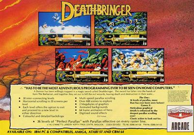 Deathbringer - Advertisement Flyer - Front Image