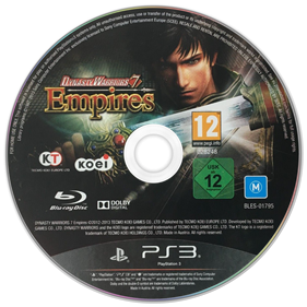 Dynasty Warriors 7: Empires - Disc Image