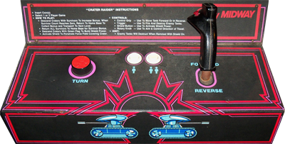 Crater Raider - Arcade - Control Panel Image