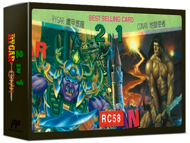 2-in-1 - Conan & Rygar - Box - 3D Image