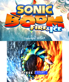 Sonic Boom: Fire & Ice - Screenshot - Game Title Image