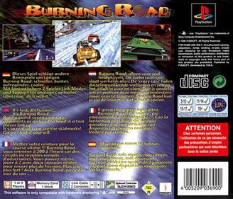 Burning Road - Box - Back Image