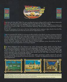 Back to the Future Part III - Box - Back Image