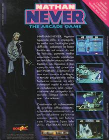 Nathan Never: The Arcade Game - Box - Back Image