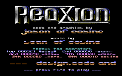 Reaxion - Screenshot - Game Title Image