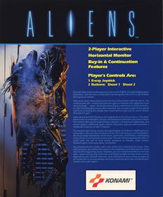 Aliens - Advertisement Flyer - Back