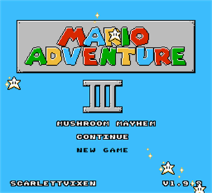 Mario Adventure 3 - Screenshot - Game Title Image