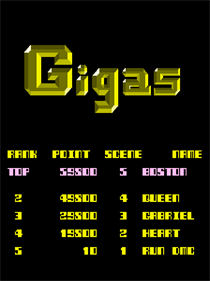 Gigas - Screenshot - High Scores Image