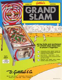 Grand Slam (Gottlieb) - Advertisement Flyer - Front Image