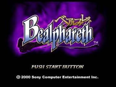Bealphareth - Screenshot - Game Title Image