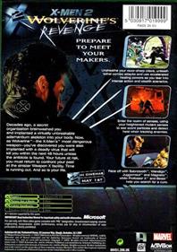 X2: Wolverine's Revenge - Box - Back Image