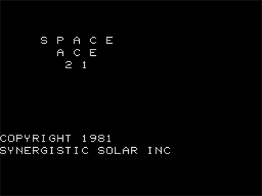 Space Ace 21 - Screenshot - Game Title Image