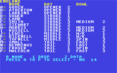 Robin Smith's International Cricket - Screenshot - Gameplay Image