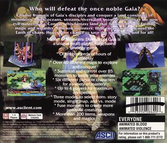 Master of Monsters: Disciples of Gaia - Box - Back Image