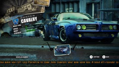 Burnout Paradise Remastered - Screenshot - Game Select Image