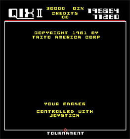 Qix II - Screenshot - Game Title Image