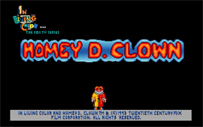Homey D. Clown - Screenshot - Game Title Image