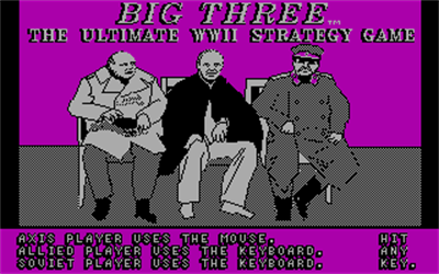 The Big Three - Screenshot - Game Title Image