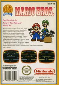 Mario Bros. Classic - Box - Back Image