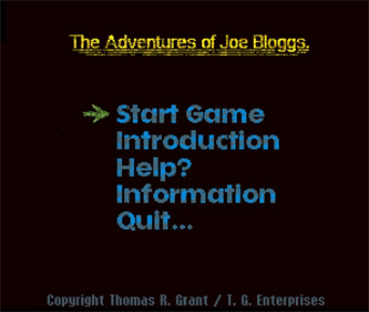 The Adventures of Joe Bloggs - Screenshot - Game Title Image