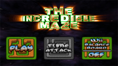 The Incredible Maze - Screenshot - Game Title Image