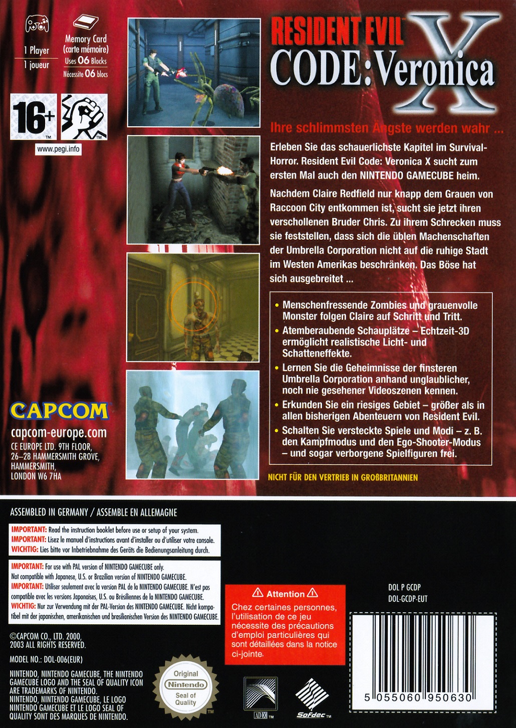 Resident Evil Code: Veronica X Box Shot for PlayStation 2 - GameFAQs