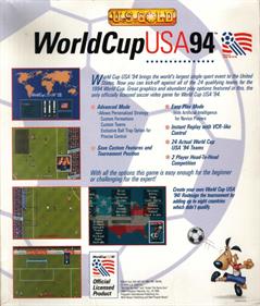 World Cup USA 94 - Box - Back Image