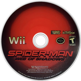 Spider-Man: Web of Shadows - Disc Image