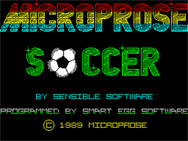 Microprose Soccer - Screenshot - Game Title Image