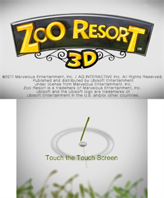 Zoo Resort 3D - Screenshot - Game Title Image