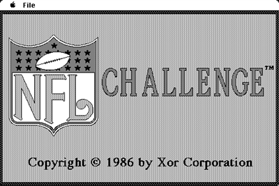 NFL Challenge - Screenshot - Game Title Image