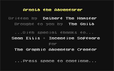 Arnold the Adventurer - Screenshot - Game Title Image