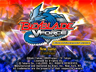 Beyblade VForce: Super Tournament Battle - Screenshot - Game Title Image