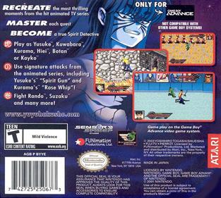 Yu Yu Hakusho: Ghost Files: Spirit Detective - Box - Back Image