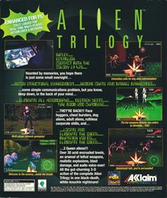 Alien Trilogy - Box - Back Image